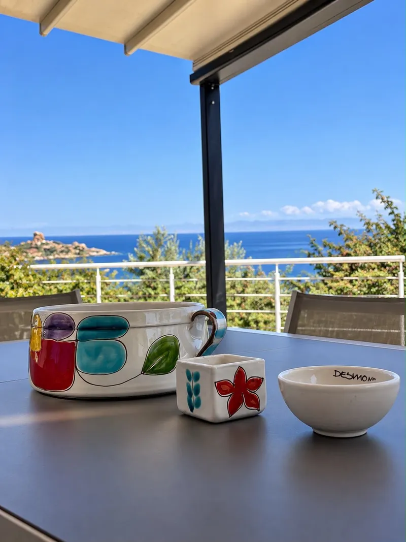 Un dettaglio del terrazzo